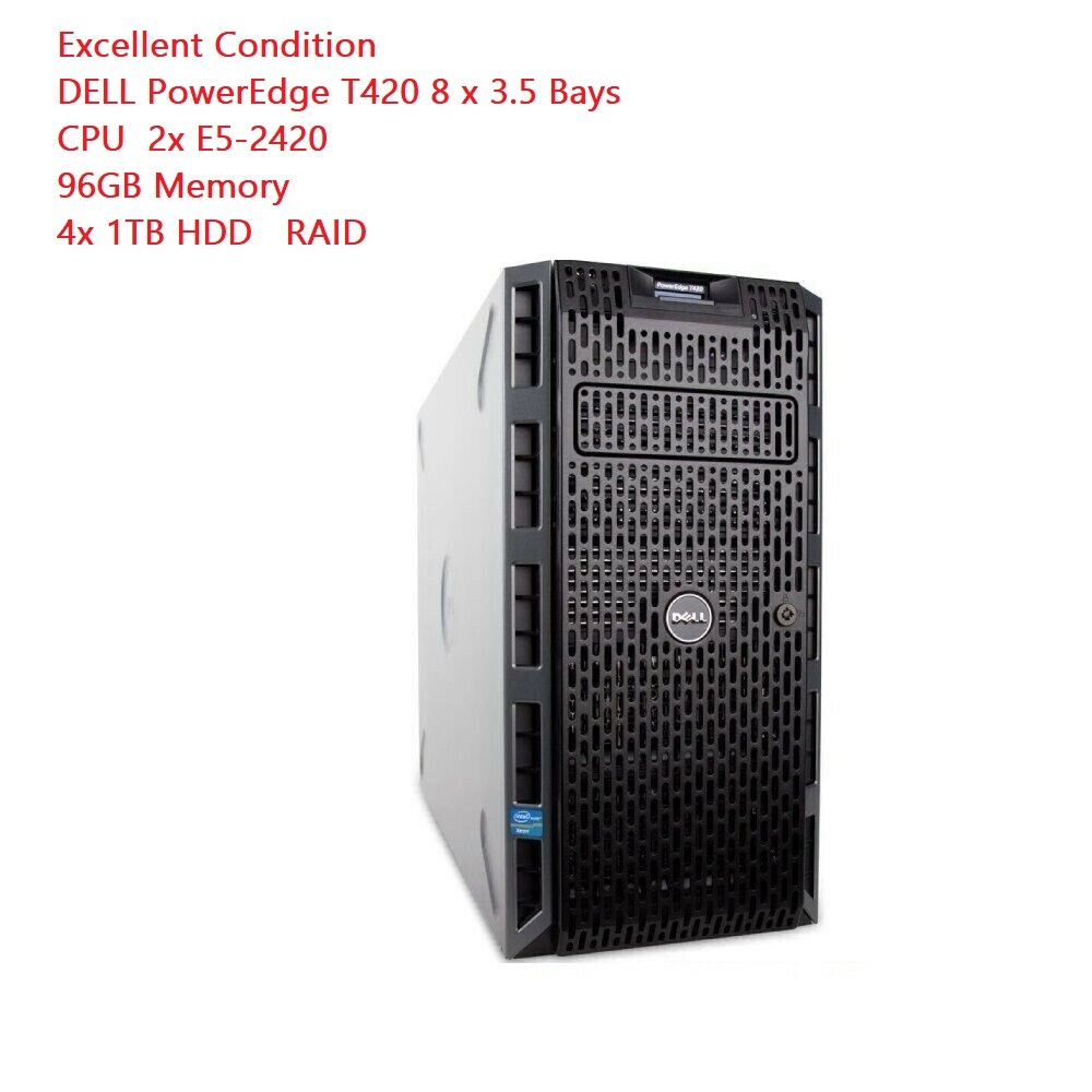 DELL PowerEdge T420 RAM 96GB HDD 2TB×2 Amazon.com: Dell PowerEdge T420 Tower Server, 2 x 6 Core