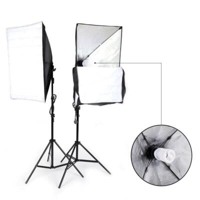 3x33"Umbrella Photography Video Studio Lighting Kit Background 4 Light Stand Set