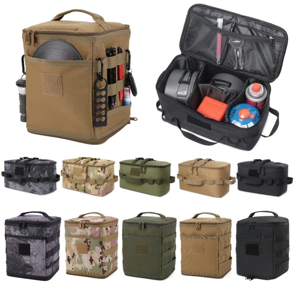 Picnic Lunch Bag Trips For Camping Cookware Storage Box Organizer