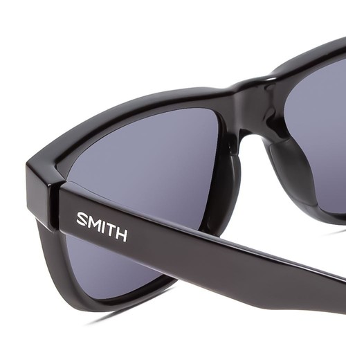 Pre-owned Smith Lowdown Slim 2 Sunglasses Gloss Black/chromapop Polarized Blue Mirror 53mm In Multicolor