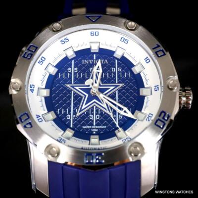 Invicta NFL Pro Diver Scuba Dallas Cowboys Blue Automatic 50mm Watch New