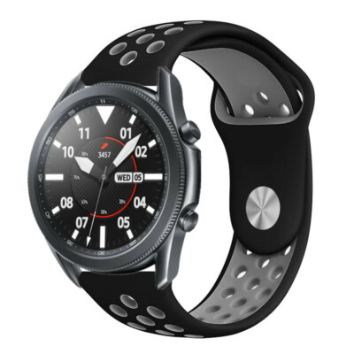 for Samsung Galaxy Watch 3 45mm 41mm B# Silicone Sport Watch Band Strap Bracelet