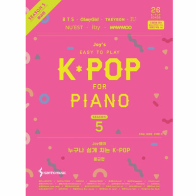 JOY'S K-POP for PIANO Vol.5 (Intermediate) include BTS ITZY MAMAMOO