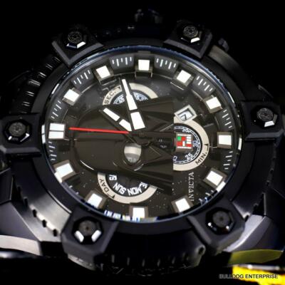 Pre-owned Invicta Star Wars Darth Vader Grand Octane Black Steel Swiss Mvt 63mm Watch