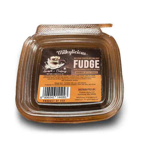 MILKYLICIOUS Walnut Fudge (4 oz)  - Available in 13 Flavors