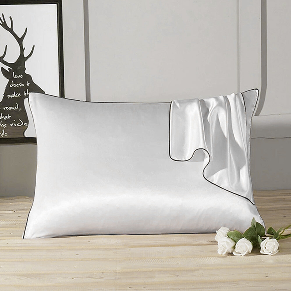 Mulberry 100 Pure Silk Pillowcase Antiwrinkle Bed Soft Pillow Cases