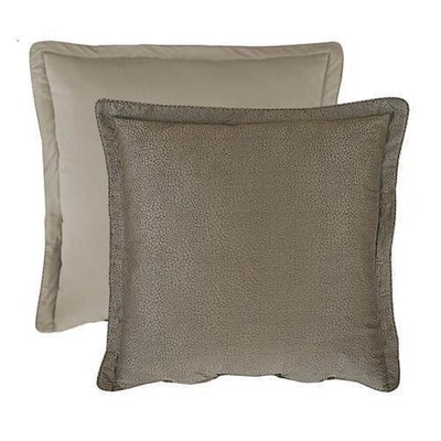Rose Tree ARGENTO New $60 Reversible EURO Sham European Pillow Case Brown Khaki