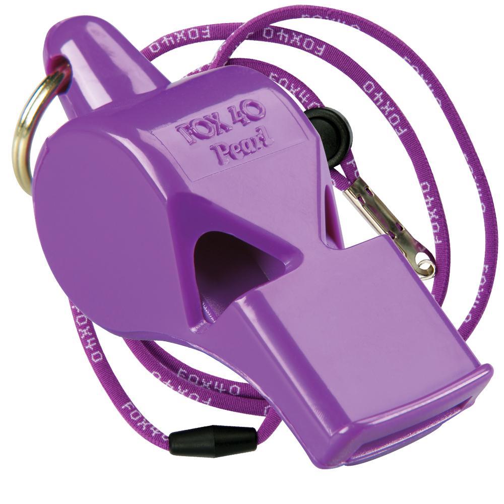 PURPLE Fox 40 PEARL Whistle Официальное оповещение о безопасности тренера Спасательная БЕСПЛАТНАЯ ШНУРА