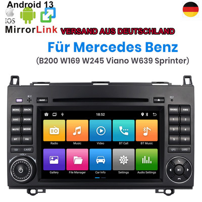 Für Mercedes Benz W639 W906 W245 Sprinter Viano Vito 7''Autoradio DVD GPS Nav DAB