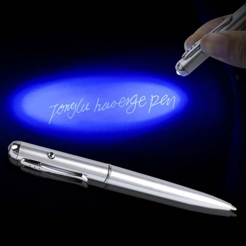 20Pcs Invisible Ink Pen with Uv Light Pens for Writing Secret