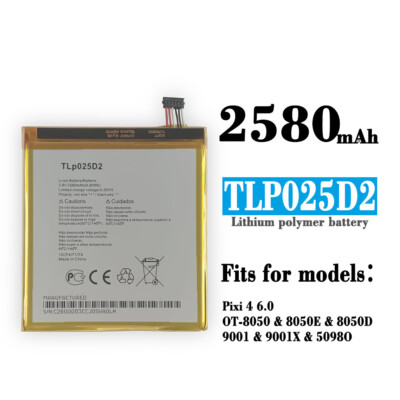 New Battery For Alcatel Mobile Phone Pixi 4 6.0 OT-8050 8050E 8050D 9001X 50980