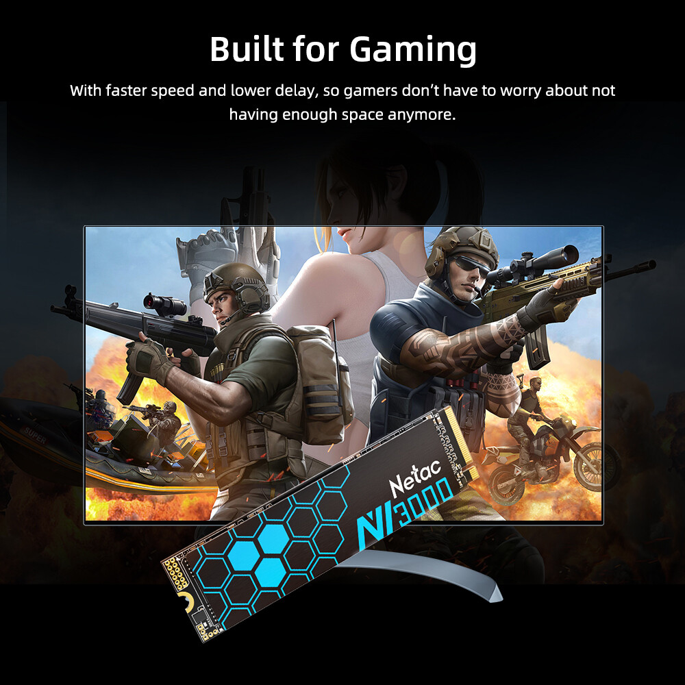 Netac 1TB 500GB Internal SSD M.2 NVMe PCIe 3.0 Gen 3 x 4 Solid State Drive lot