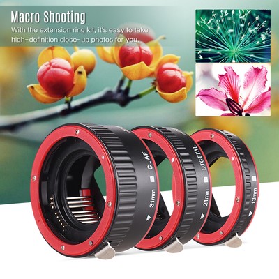 Andoer Auto Focus AF Macro Extension Tube 13/21/31mm For Canon 60D 7D 550D Z4O9