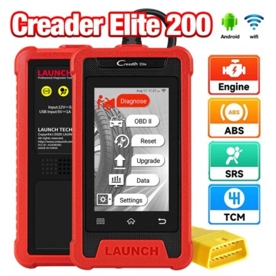 LAUNCH CRE200 OBD2 Scanner Check Engine ABS SRS Code Reader Diagnostic Scan Tool