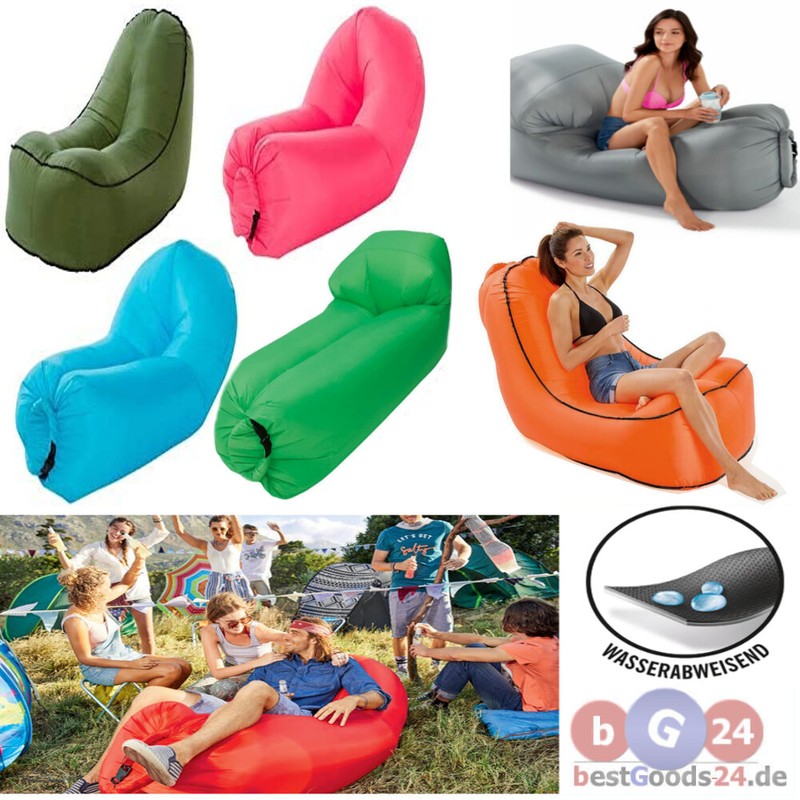 Airlounge Luftkissen Sitzliege Sitzsack FÃ¼R Camping Strand Aufblasbar Luft Sofa 