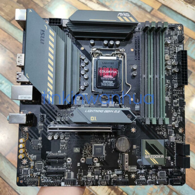 For MSI MAG B560M BAZOOKA Motherboard PCI-E4.0 2×M.2 6×SATAIII Micro ATX