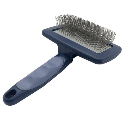 Large Firm Slicker Brush for Dogs Goldendoodles Poodles, Extra Long Pin Slick...