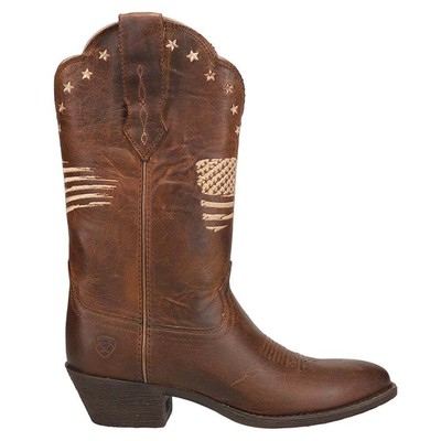 

Ariat Heritage Liberty Patriotic Round Toe Cowboy Womens Brown Casual Boots 100, Коричневый, Ariat Heritage Liberty Patriotic Round Toe Cowboy