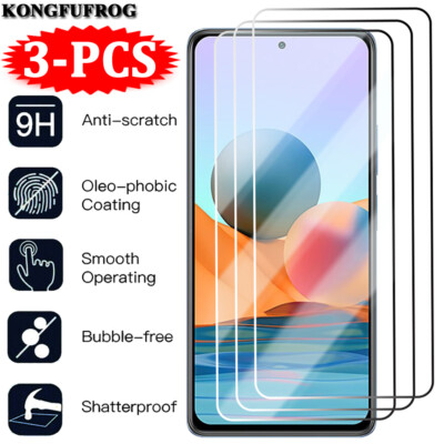 For Xiaomi Redmi Note 13 12 11 10 Pro 9 8 3Pcs Tempered Glass Screen Protector