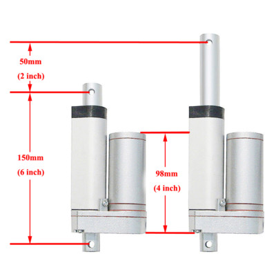 2 Dual DC12V Heavy Duty Linear Actuator +Positive Inversion Controller +Brackets