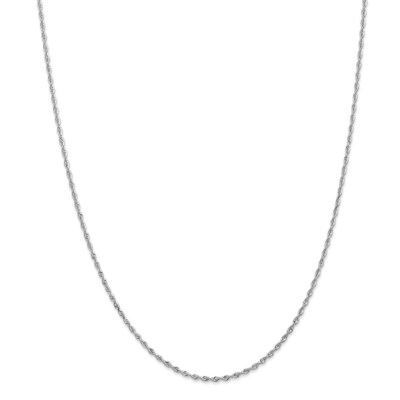 Pre-owned Superdealsforeverything Real 14kt 1.85mm Diamond Cut Quadruple Rope Chain; 20 Inch In White