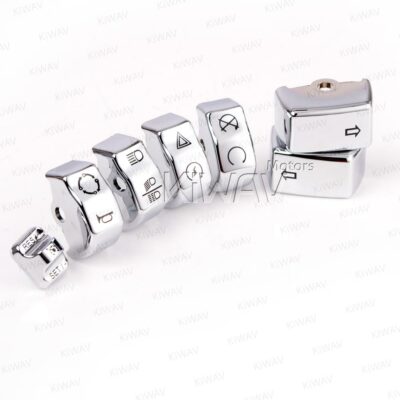 KiWAV Switch Button Cap Chrome for Harley FLFBS FAT BOY 114 2018-2020