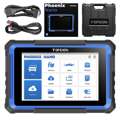 2024 Topdon Phoenix Nano-E Elite Bidirectional Car Diagnostic Scan  CU Coding