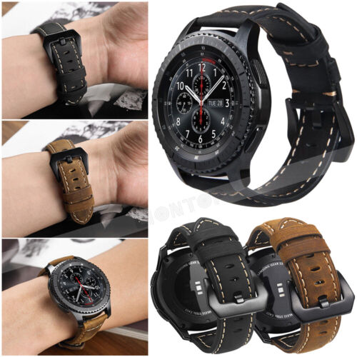 22mm 20mm Various Leather Wristband Bracelet For Fossil Q Smart Watch Band Strap | eBay