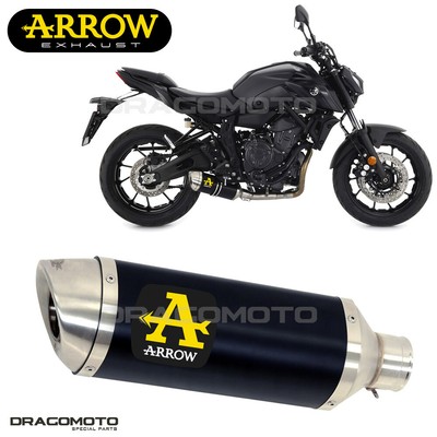 YAMAHA MT-07 2021-2022 Muffler ARROW THUNDER ALU Black