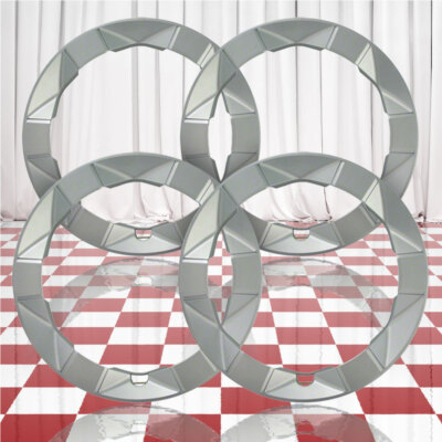 15'' Silver Wheel Trim Rings for 2004-2009 Toyota Prius (QTY: Four)