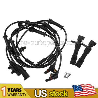 4PCS Front Rear Left Right ABS Wheel Speed Sensor for 2007-2017 Jeep Wrangler