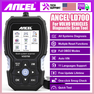 ANCEL VOD700 OBD2 Full System Diagnostic Code For VOLVO Scanner BMS ABS Bleeding