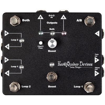 Earthquaker Devices Swiss Things Pedalboard Reconciler Buffer Looper Switcher AB