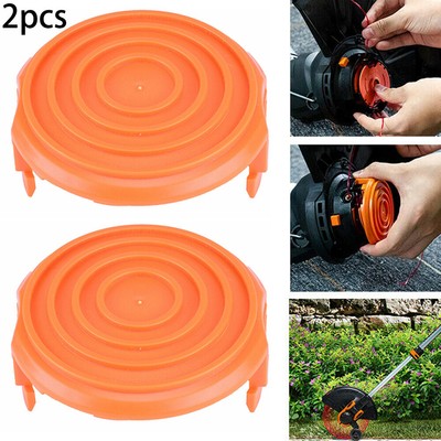 2pcs Spool Cap Covers Fit For WORX WG124 WG116 WA0216 WG105 String Trimmer Parts