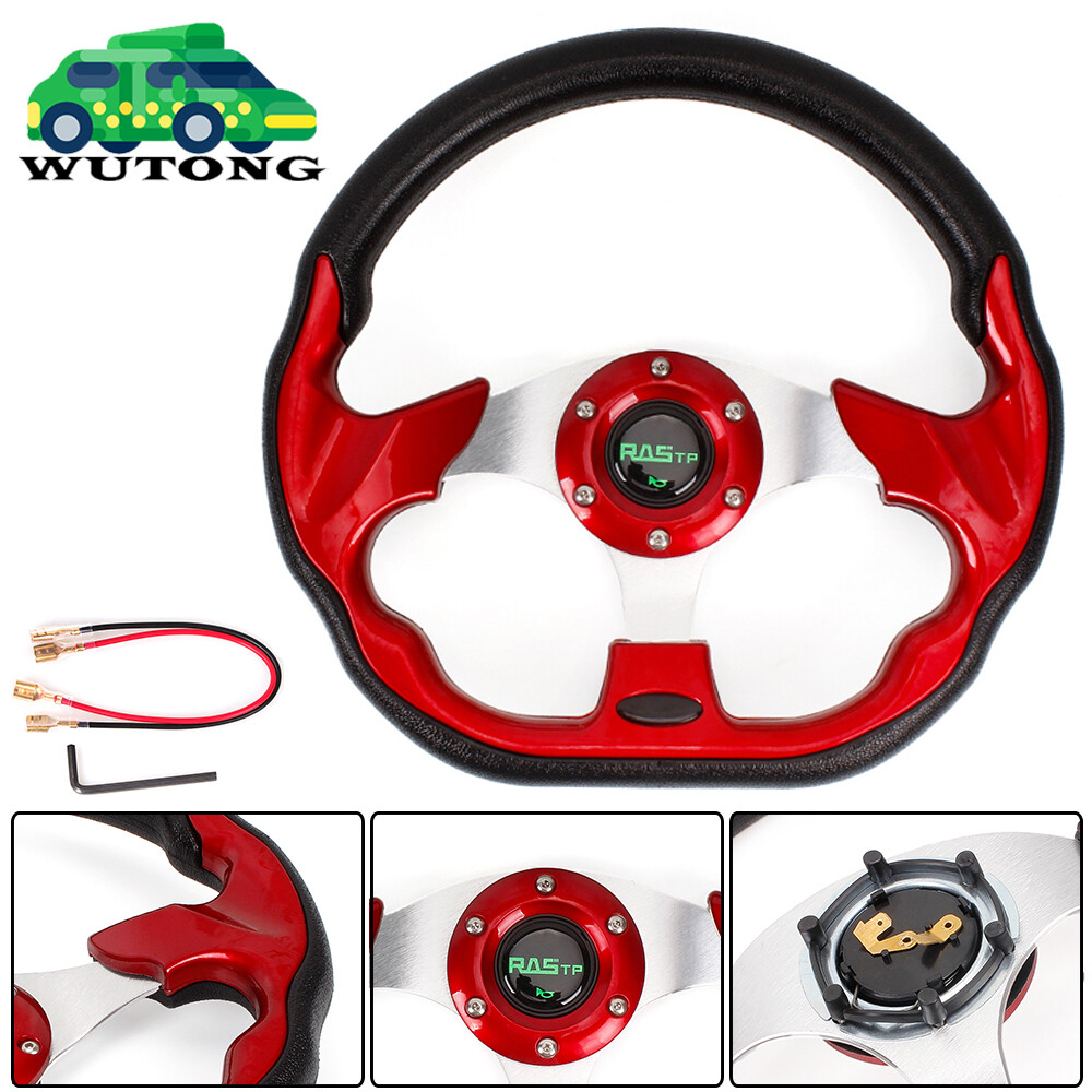 RED Golf Cart Steering Wheel For EZGO Club Car Yamaha Cart Parts Accessories