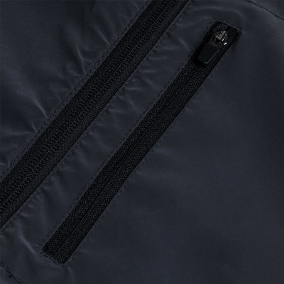 STATE HIGHER STATE MENS ALL OVER REFLECT HOODED RUNNING JACKET TOP BLACK SPORTS FULL