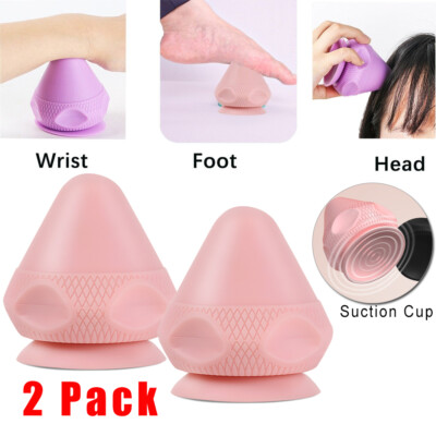 2pcs Fascia Ball Massage Cone Silicon Suction Cup Adsorption Relaxation Massager