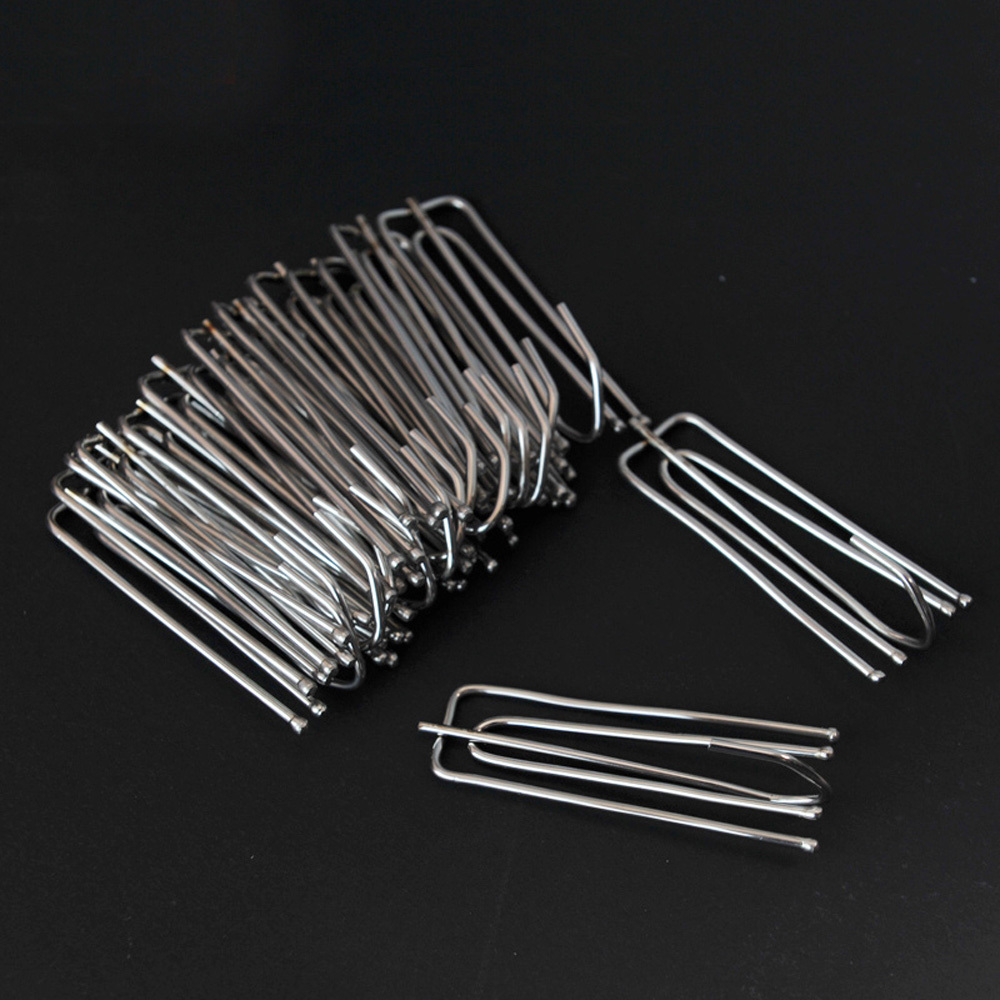 20 X Metal Curtain Hooks Pin Pinch Pleat Drapery Hanging Window Chrome Silver