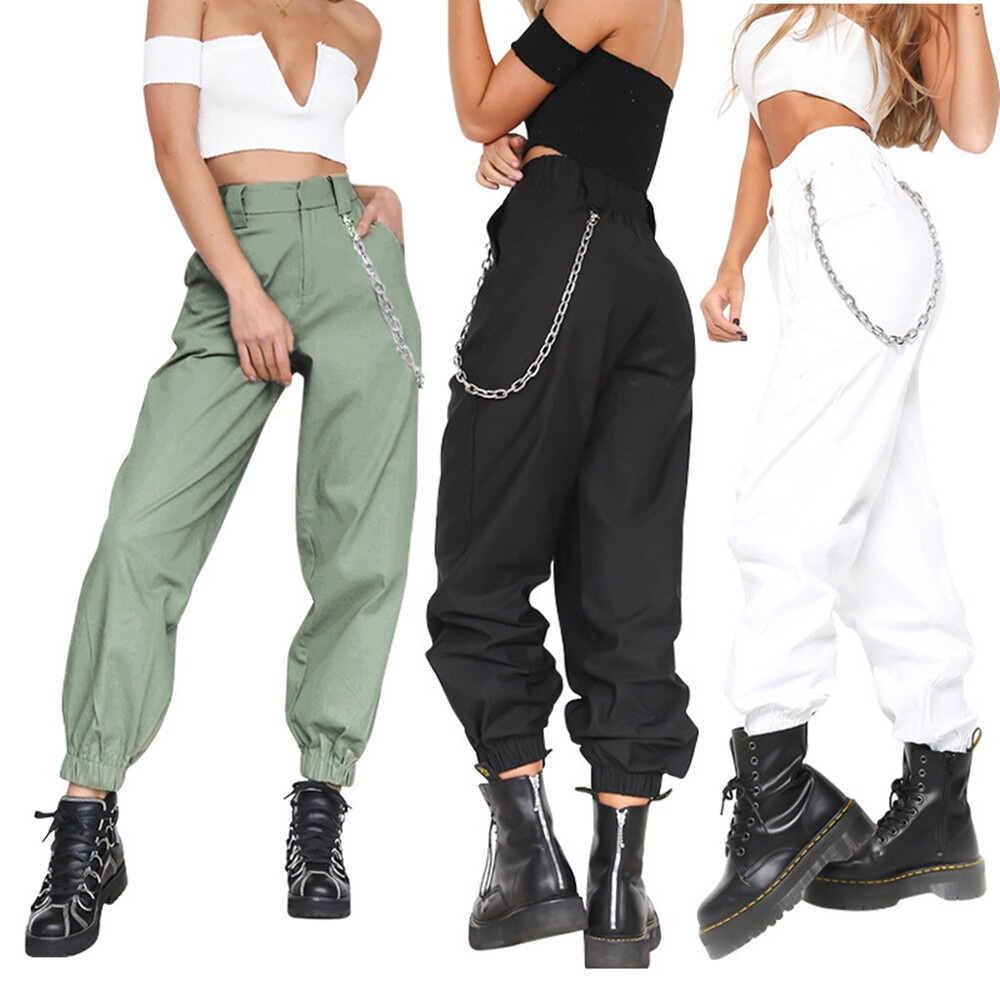 women's hip hop cargo pants