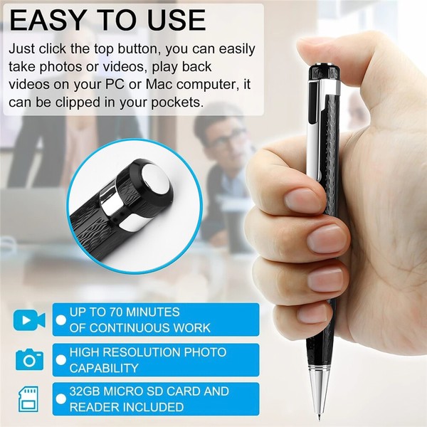 US Mini Camera HD 1080P Voice Video Recorder Clip Portable Home Security Cam - Image 16