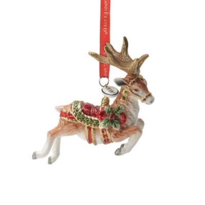 Fitz & Floyd Christmas Holiday Reindeer 2020 Ornament New in Box