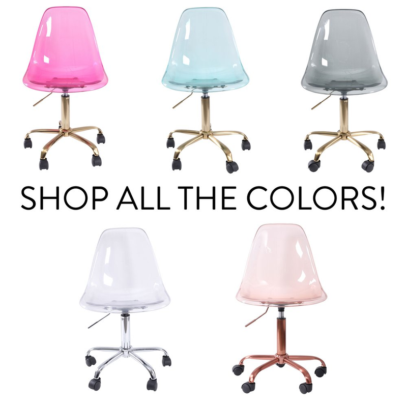 S Acrylic And Metal Translucent Multiple Colors
