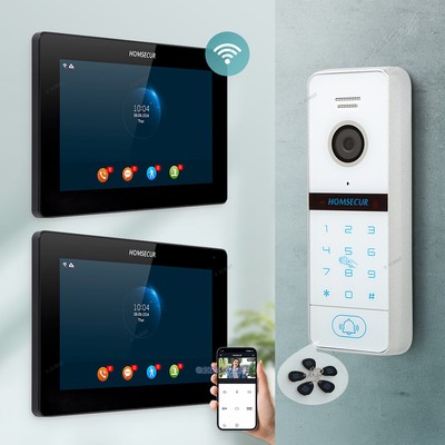 HOMSECUR 7'' Waterproof WIFI HD Video Doorphone Entry Intercom Password Access