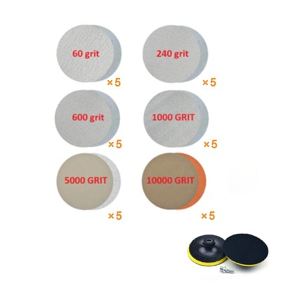 30pcs Schleifscheiben 17.8cm Schleifpapier Nass/Trocken Schleifmaschine