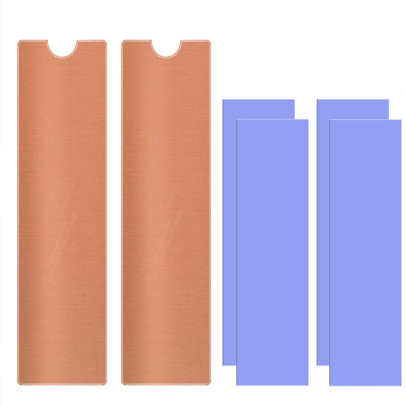 M.2 Copper Heatsinks Cooler for M.2 2280 SSD Laptop2 Pack