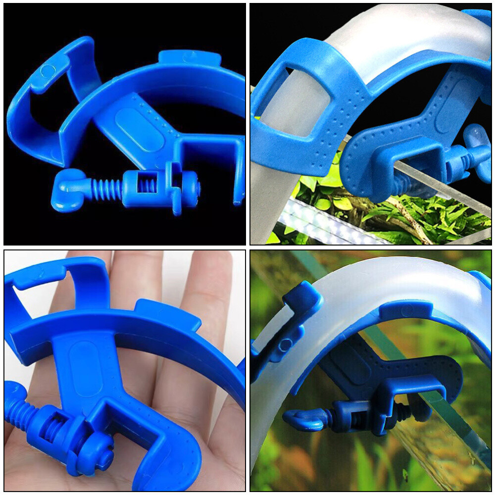 5pcs Aquarium Water Pipe Clamp Fish Tank Fixed Clips Hose Holder Clamp