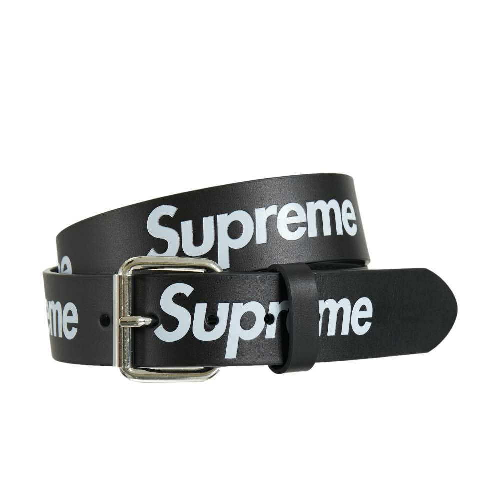 Supreme SS22 Week 13 Repeat Leather Belt Black Limited