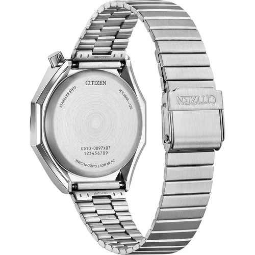 Pre-owned Citizen An3700-62a Tsuno Chronograph Quartz Silver Tone White Dial