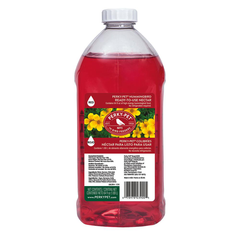 64 Oz. Red Ready-To-Use Hummingbird Nectar