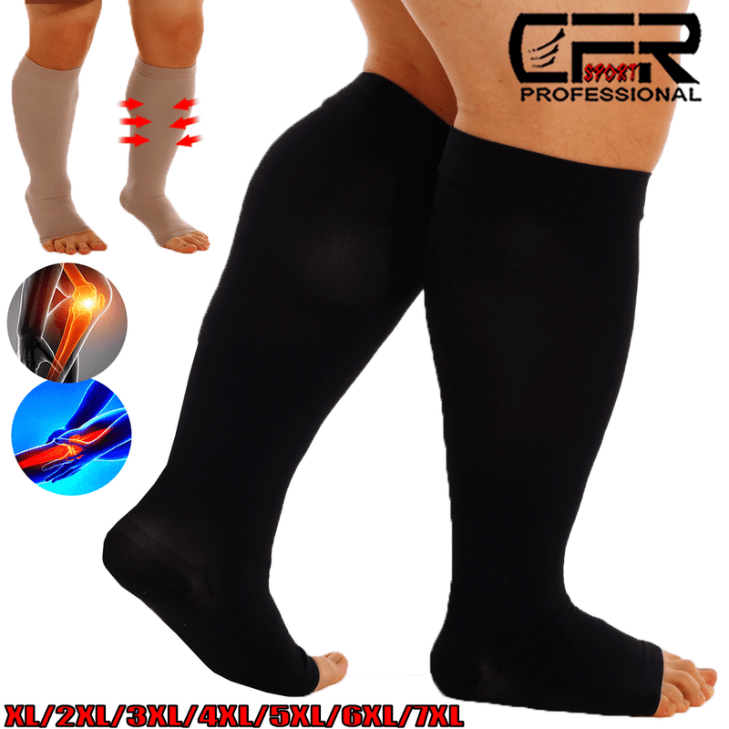 30-40mmhg Open Toe Leg Foot Support Stocking Men Women